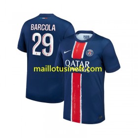 Maillot de Foot Paris Saint-Germain Bradley Barcola 29 Domicile 2024-25